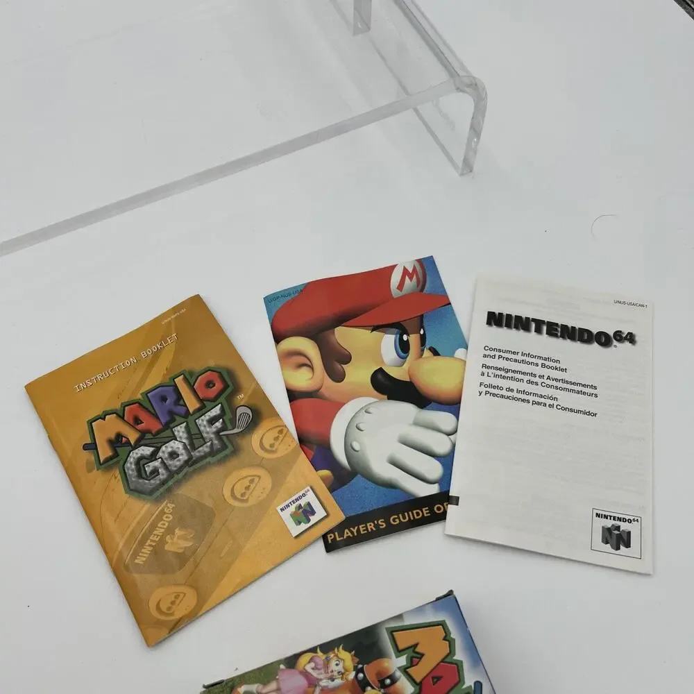 Mario Golf N64 Nintendo 64 Very Rare, Original Box Complete In Box + Case